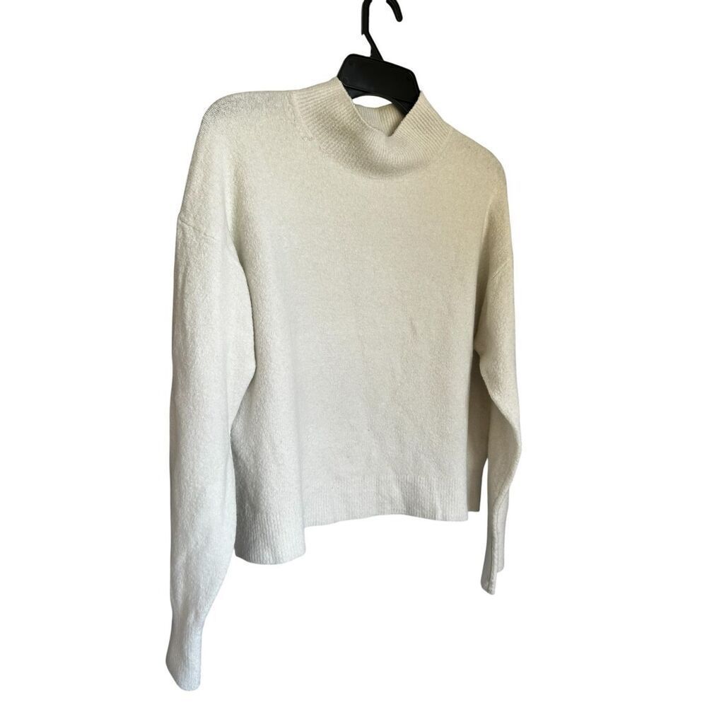 JCrew Wool Blend Extra Soft Pullover Sweater Ivory M